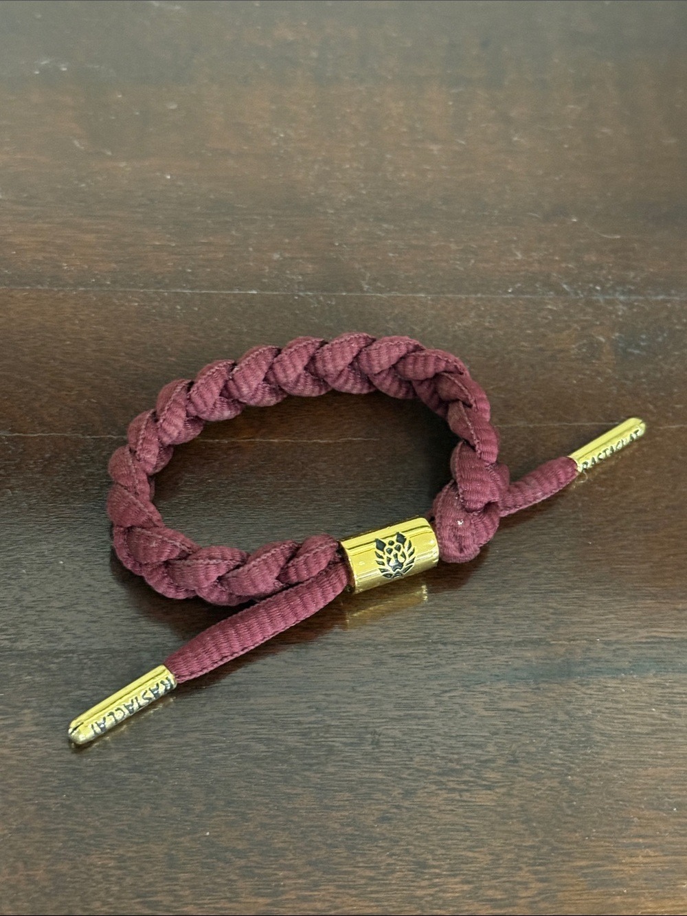 Rastaclat Maroon and gold Unisex adjustable bracelet